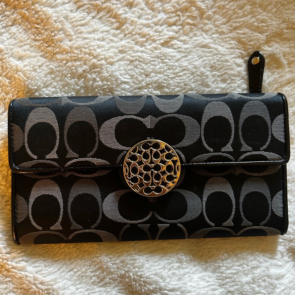 Black coach wallet